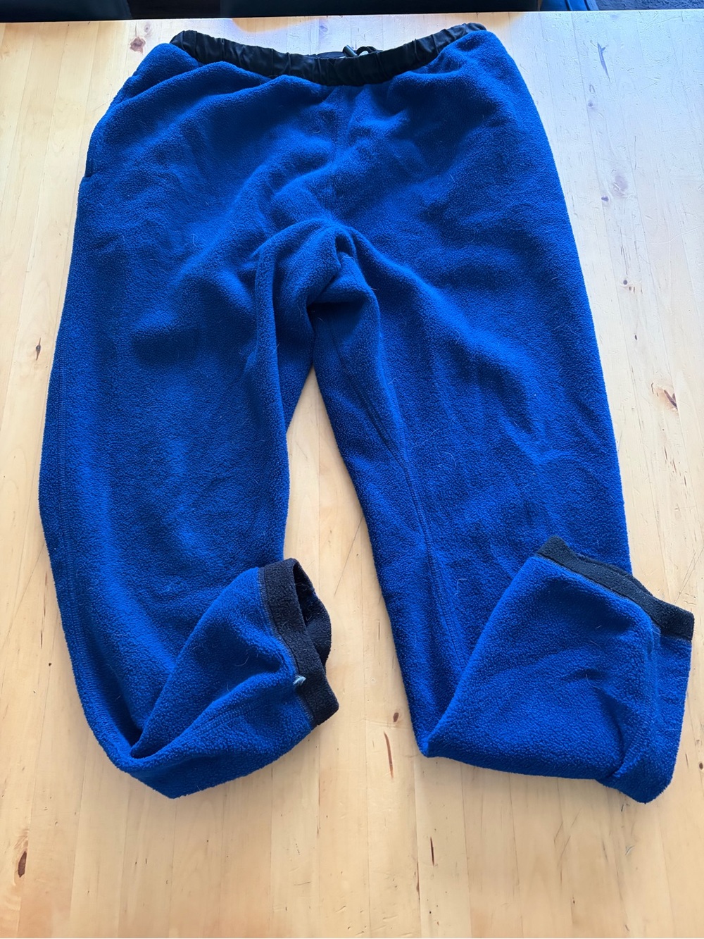 Men’s Blue Fleece Bottoms - Cozy Elastic Waist Pants